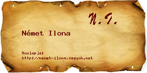 Német Ilona névjegykártya