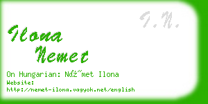 ilona nemet business card